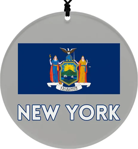 Vista 24 de Missouri Christmas Ornament - Festive Design Featuring State Flag - 2026 Hanging Acrylic Disc Decoration for Tree - Unique and Home Decor