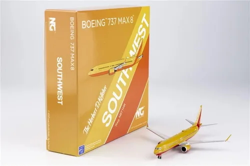 Vista 6 de Modelo NG Southwest Airlines para Boeing B737 MAX8 N871HK 1/400 DIECAST modelo preconstruido