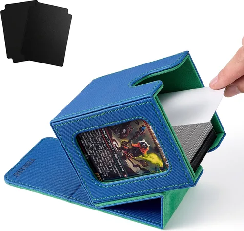 Vista 12 de Venssu Angel Themed MTG Deck Box with Commander Display (White and Grey)