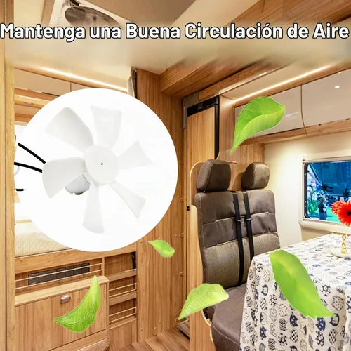 Vista 5 de Motor de ventilador de ventilación de 6 pulgadas y repuesto de hoja de ventilador, motor de ventilación de 12 V con eje D compatible con Heng's