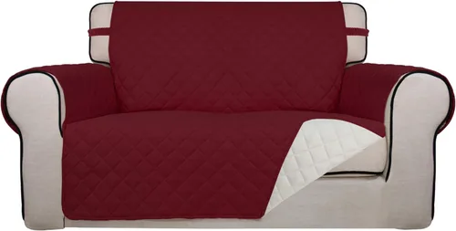 Vista 192 de PureFit - Funda de sofá acolchada reversible, protector de muebles impermeable, funda de sofá lavable con espuma antideslizante y correas elásticas