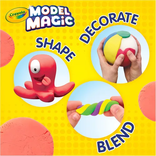 Vista 4 de Crayola Model Magic (paquete de 30), material de modelado secado al aire, imprescindible para el aula del profesor, suministros escolares
