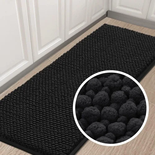 Vista 42 de Turquoize Alfombras de baño de felpilla antideslizante para baño, 17 x 24 pulgadas, extra suaves y absorbentes, lavables a máquina, perfectas
