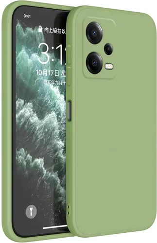 Vista 7 de Funda de silicona TPU compatible con Redmi Note 12 Pro 5G (6.67 pulgadas), funda de funda, color blanco antiguo