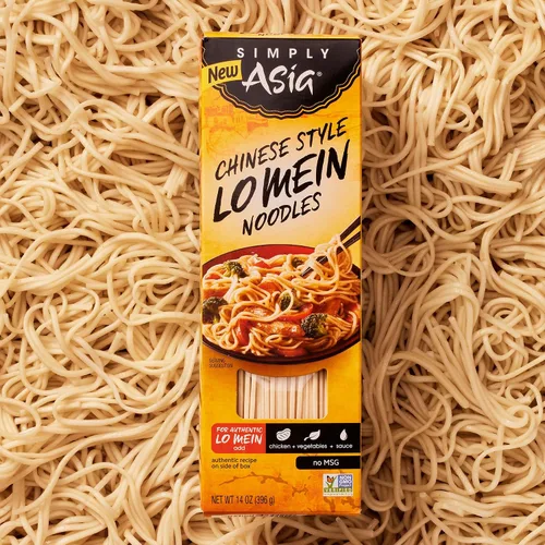 Vista 10 de Simply Asia Lo Mein - Fideos estilo chino, sin MSG, para sopas de fideos fríos, Lo Mei de verduras, pollo lo mein y salteados, 14 onzas