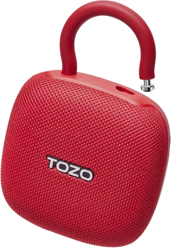 Vista 9 de TOZO PE1 - Altavoces Bluetooth portátiles con mosquetón ajustable, mini altavoz de ducha inalámbrico Bluetooth con IPX8 impermeable, 32 horas