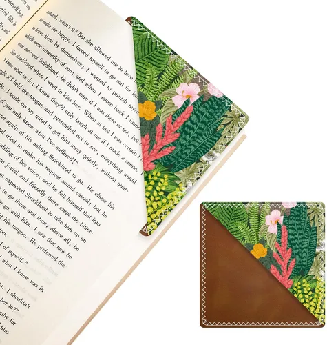 Vista 22 de Marcadores de Cuero Personalizados, Accesorios de Libro Divertidos y Lindos para Amantes de la Lectura, Marcadores de Páginas Irrompibles