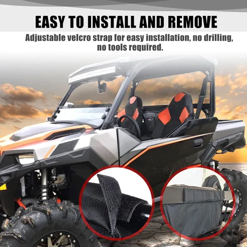 Vista 4 de Bolsa de Asiento Central UTV Compatible con Polaris General 1000/1000-4 / XP 1000 / XP 4 1000 2016-2025 Accesorios Bolsa de Almacenamiento Grande