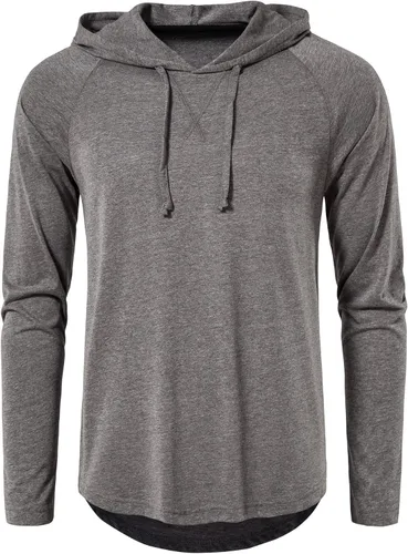 Vista 2 de MUSE FATH Sudaderas con capucha ligeras de manga larga para hombre