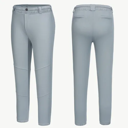 Vista 2 de Mivei Pantalones de béisbol para niños de 2 a 7 años, pantalones de béisbol para niños pequeños, pantalones de sóftbol con bolsillos UPF50+