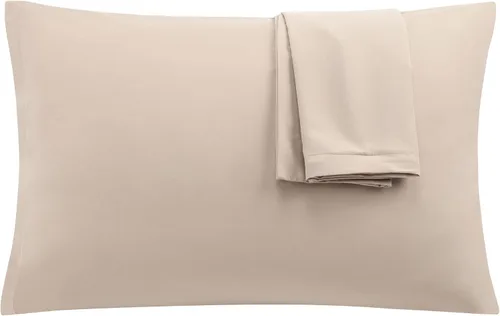 Vista 23 de uxcell Paquete de 2 fundas de almohada de microfibra suave serie 1800 con cremallera estándar (20 x 26 pulgadas), color dorado