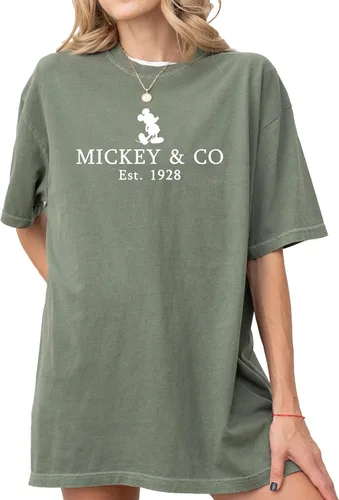 Vista 5 de Camisa retro de Mickey y sus amigos, camiseta de colores retro bohemios, camisa o sudadera de vacaciones familiares Magic Kingdom