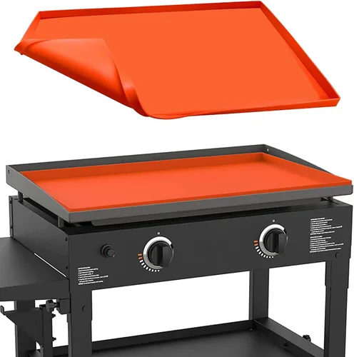Vista 15 de 17" Tapete de silicona para parrilla Blackstone de 17 pulgadas, cubierta de parrilla de silicona resistente de grado alimenticio, proteja su
