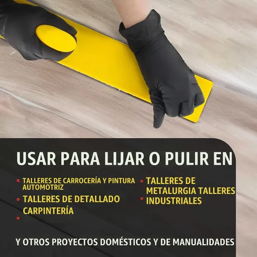 Vista 5 de Dura-Gold Pro Series Firm & Flex Longboard - Bloque de Lima de Lijado Manual, Respaldo de Velcro y Almohadilla Adaptadora PSA - Usar con Rollos