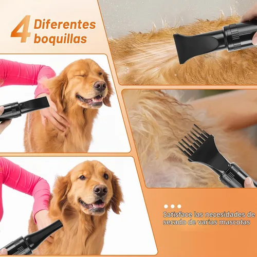 Vista 6 de NESTROAD - Secador de pelo para perros para peluquería de mascotas, 4.3HP Púrpura