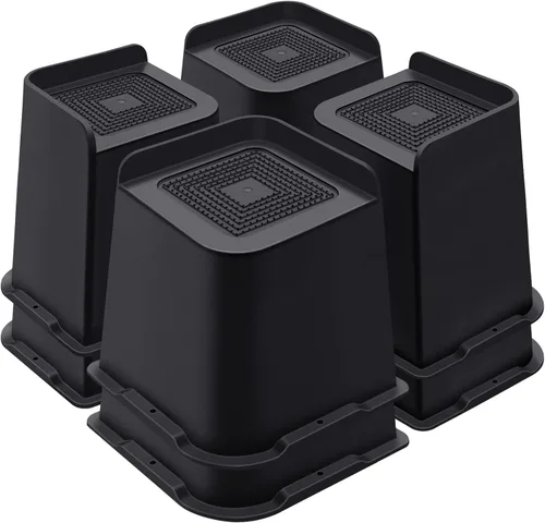 Vista 26 de ANNKUT Elevadores de cama de 1 pulgada resistentes, elevadores de muebles para cama, escritorio, mesa, sofá, sofá, elevadores de cama de gran