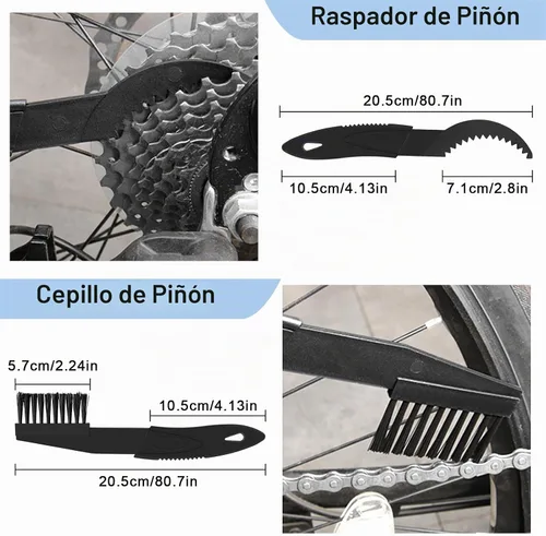 Vista 6 de Ryaco Juego de herramientas de cadena de bicicleta de 12 piezas (2025News) 3 piezas de cepillo de limpieza de bicicleta, alicates de eslabones