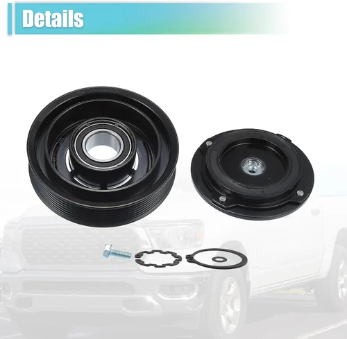 Vista 7 de X AUTOHAUX Kit de embrague del compresor de CA para Ram 1500 8CYL 5.7L 2003 2004 2005 2006 2007 2008 A/C embrague polea placa bobina reparación