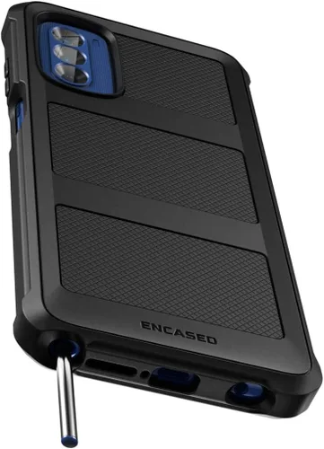 Vista 2 de ENCASED Falcon Armor - Funda para Moto G Stylus 2022, protección resistente (negro)