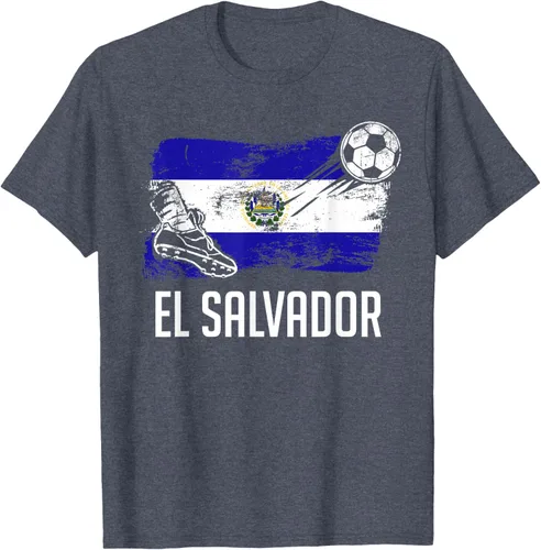 Vista 94 de Camiseta salvadoreña con bandera de fútbol salvadoreño