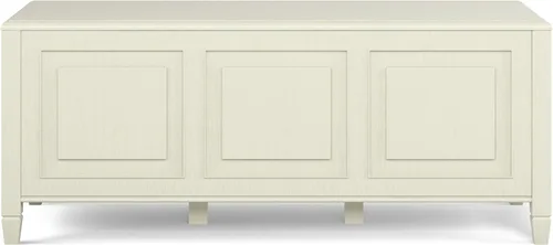 Vista 5 de SIMPLIHOME Connaught - Banco de baúl de madera maciza de 51 pulgadas de Blanco antiguo