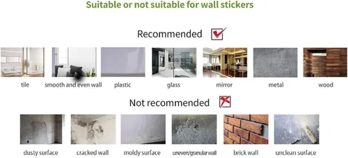 Vista 7 de Calcomanías de pared de acuarela de gran tamaño para despegar y pegar, autoadhesivas, precortadas, coloridas calcomanías de arte de pared