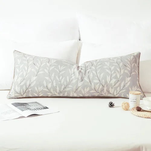 Vista 29 de VOGOL - Funda de almohada texturizada de lino, 18 x 18 pulgadas, estilo granja, para sofá, cama y habitación, con diseño de pájaros y hojas beige