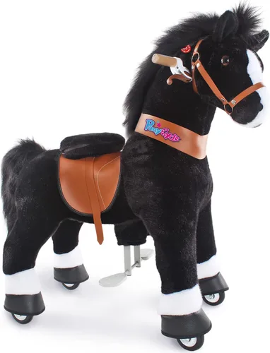 Vista 21 de PonyCycle Caballo de paseo para niños pequeños de 3 a 4 años con freno, sin batería (30 pulgadas de altura/tamaño 3 modelo clásico U) poni mecánico