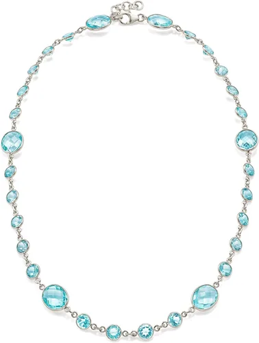 Vista 3 de Ross-Simons Collar con topacio azul cielo engastado en bisel de 55,00 qt t en plata de ley