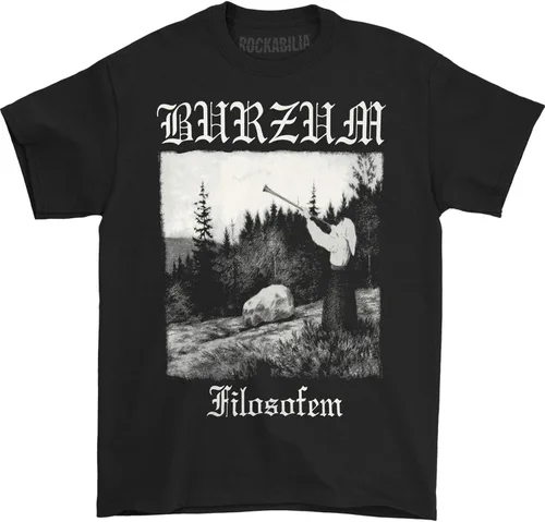 Vista 3 de Burzum Filosofem - Camiseta para hombre, color negro, Negro