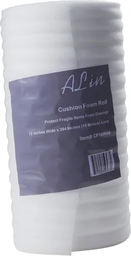 Vista 2 de Rollo de espuma para envolver 12" x 394" (10 metros), protege platos, porcelana y muebles, suministros de embalaje, suministros de amortiguación