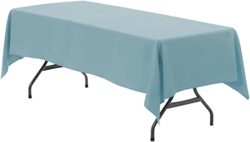 Vista 49 de Your Chair Covers - Mantel rectangular de poliéster sin costuras de alta calidad de 60 pulgadas de ancho x 102 pulgadas de largo - Negro - Mantel