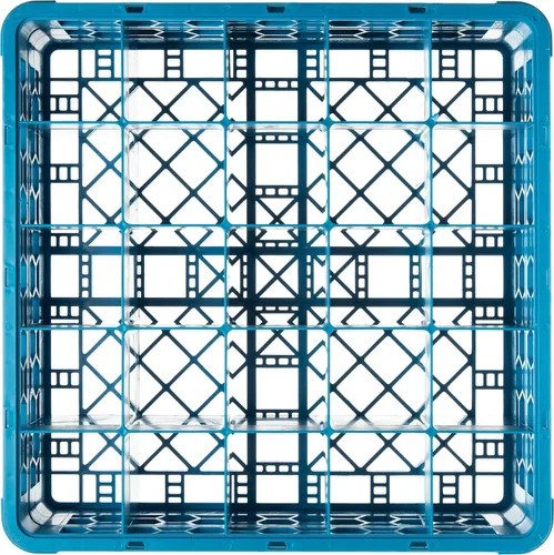 Vista 2 de Carlisle FoodService Products Opticlean - Estante de vidrio con 25 compartimentos con 1 extensor, azul, 5.56 pulgadas