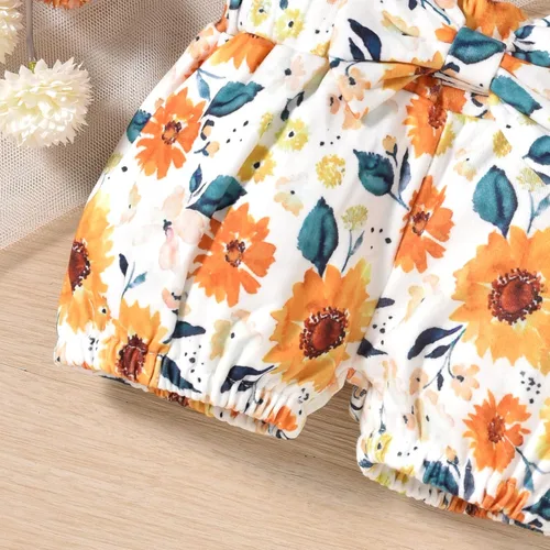 Vista 5 de Aalizzwell Conjunto de pantalones cortos para bebé recién nacido para el verano