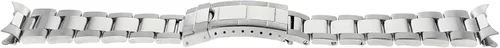 Vista 2 de Ewatchparts PULSERA DE RELOJ OYSTER DE 20MM COMPATIBLE CON ROLEX SUBMARINER SHINY CENTER FLIP LOCK TQ Plata