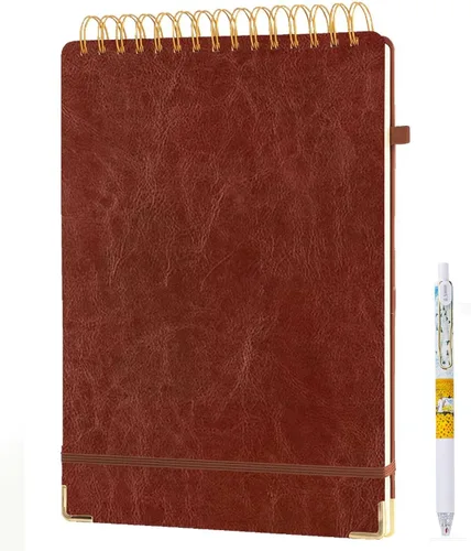Vista 11 de Top - Cuaderno de espiral de 8.5 x 11 pulgadas, tamaño A4, de tapa dura, encuadernado en la parte superior, 240 páginas, papel rayado grueso de 3.53