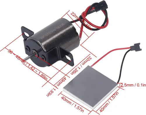 Vista 6 de Motor de ventilador de chimenea, reemplazo de accesorios de ventilador de chimenea para reparación