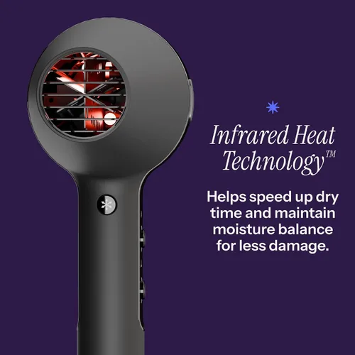 Vista 2 de HOT Tools Pro Artist Black Gold Infrared Ionic™ Salon Dryer Secado rápido, peinado y resultados suaves (negro)