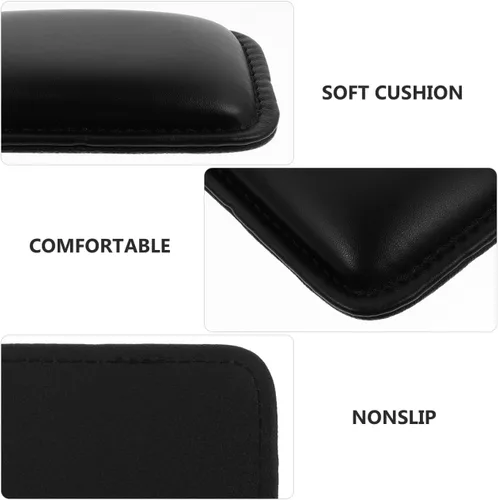 Vista 7 de EXCEART Alfombrilla para reposamuñecas para computadora, reposamuñecas ergonómica, de cuero, almohadilla de espuma viscoelástica para reposamuñecas