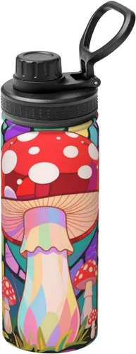 Vista 10 de Green tractor Insulated Stainless Steel Kettle Print Funny Water Bottle Insulated Ideal for Sports and Travel