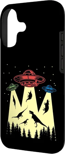 Vista 2 de Funda vintage de secuestro alienígena de dinosaurio para iPhone 17