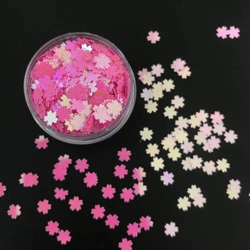 Vista 14 de PrettyG Paquete de 0.35 oz/paquete – Sakuras lentejuelas purpurina – Festival Rave belleza maquillaje cara cuerpo uñas arte decoración C03
