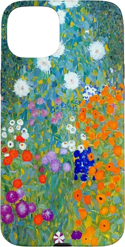 Vista 9 de Funda para iPhone 16 Gustav Klimt Flower Garden