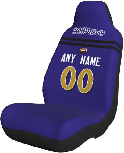 Vista 21 de Fundas de asiento de coche de fútbol personalizadas, accesorios personalizados para automóvil, regalos de Arizona con nombre y número, funda