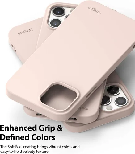 Vista 4 de Ringke Air-S Compatible with iPhone 12 Pro Case, Compatible with iPhone 12 Case 6.1" - Pink Sand
