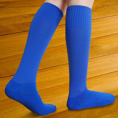 Vista 5 de Calcetines de fútbol para niños (4 a 16 años), calcetines deportivos hasta la rodilla para niños y niñas