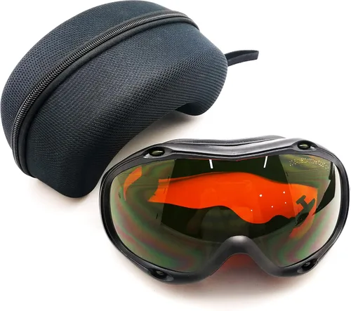 Vista 11 de MCWlaser 190-540nm y 800-1700nm Gafas de Seguridad Láser OD5+, Protección Yag, Láser Azul, Verde y Luz UV, Anteojos de Protección Láser para 405nm