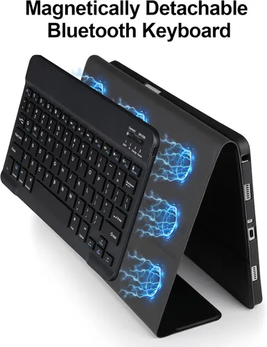 Vista 5 de Funda con teclado para Samsung Galaxy Tab A9+/Plus 11'' 2023(SM-X210/X216/X218), funda con teclado para Samsung Tab A9+ con soporte para S Pen