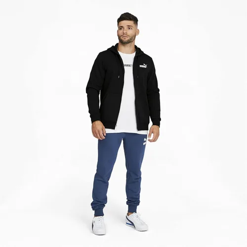 Vista 3 de PUMA - Sudadera con capucha Ess Fz Fl Us para hombre, Blanco (peacoatwhite)