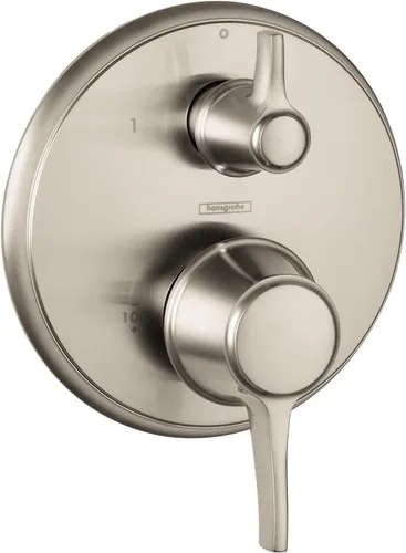 Vista 6 de hansgrohe Ecostat 04447140 - Moderna válvula de ducha con desviador en bronce cepillado
